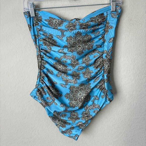 ZIMMERMANN Fiesta Square Link One-Piece Boho Printed Swimsuit Size 1 - Picture 6 of 15